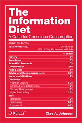 The Information Diet: A Case for Conscious Comsumption by Johnson, Clay A.