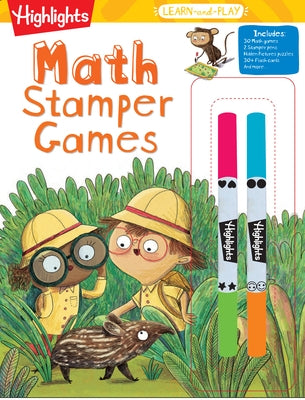 Highlights Learn-And-Play Math Stamper Games by Highlights Learning