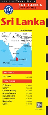 Sri Lanka Travel Map Third Edition by Periplus Editors