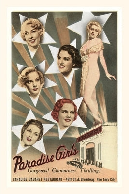 Vintage Journal Paradise Girls, Cabaret Advertisement, New York City by Found Image Press