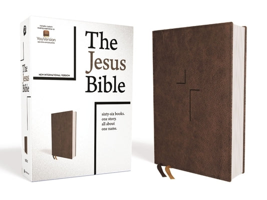 The Jesus Bible, NIV Edition, Leathersoft, Brown, Comfort Print by Passion Publishing